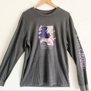 Neon Riot Still Growing Gray LS T Shirt Large